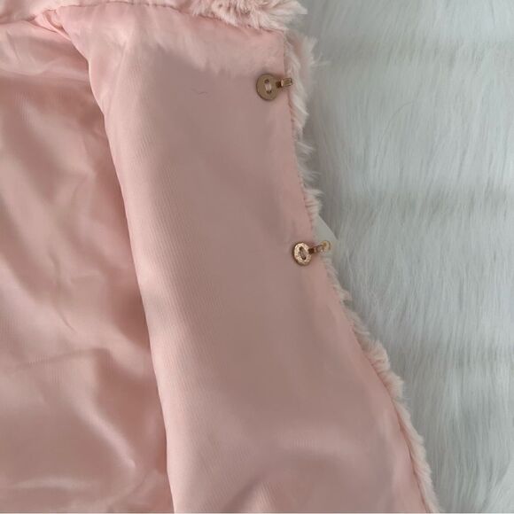Mayoral NWT Pink Faux Fur Sleeveless Vest (6) - Picture 4 of 9